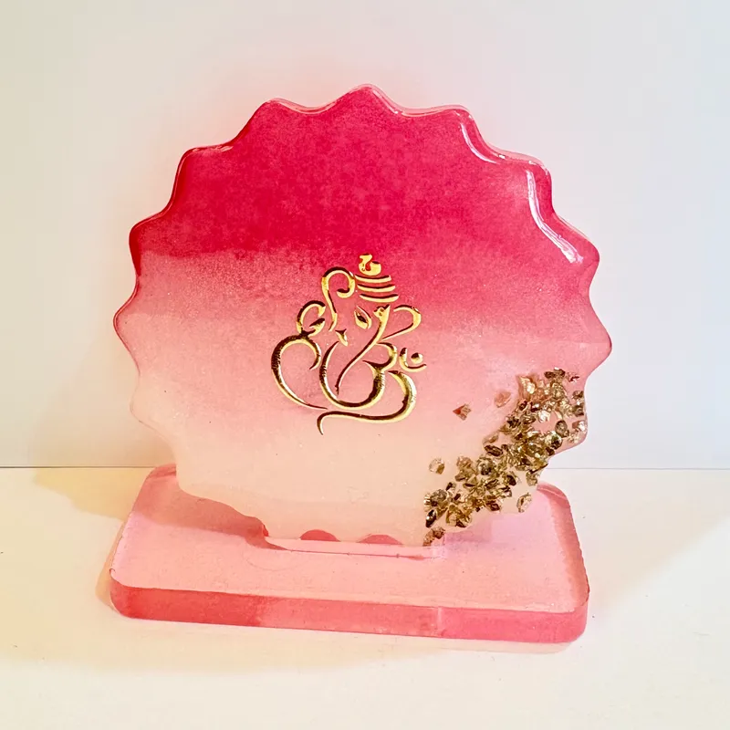 Divine Blessings Resin Ganesha Desk Decor Stand
