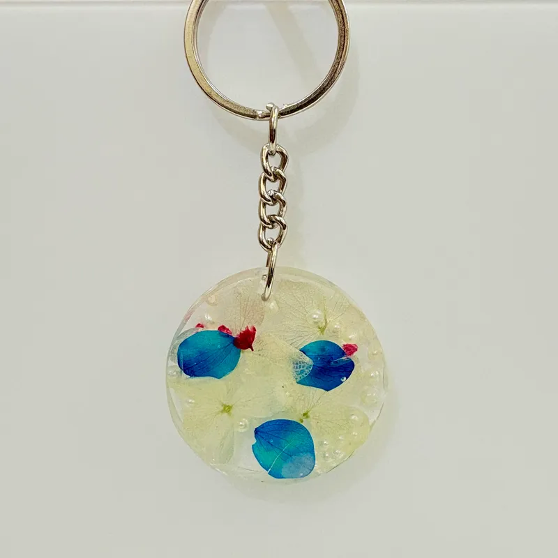 Secret Garden Resin Flower Keychain