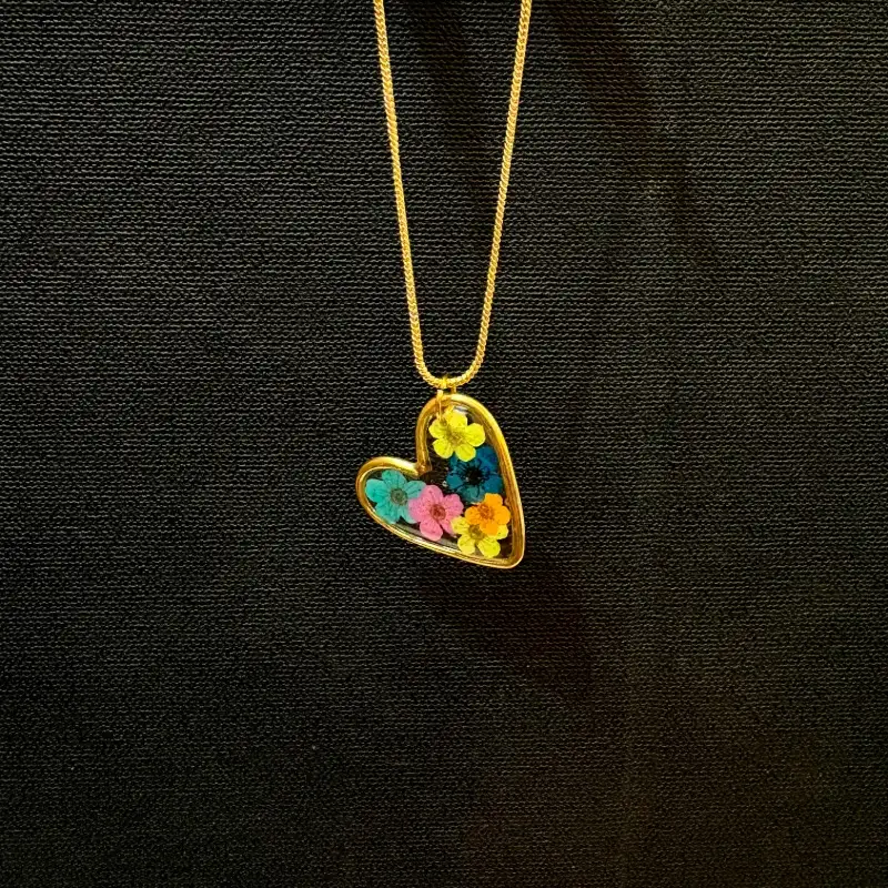 Garden of the Heart Resin Pendant